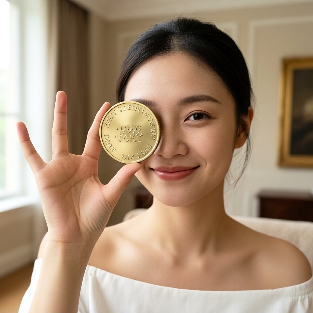 America Party (AMERICA) — gold cryptocurrency coin price illustration