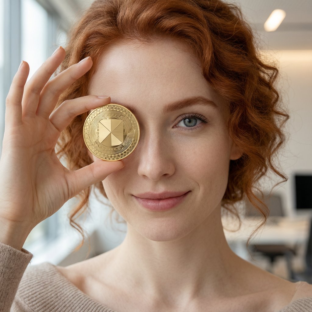 BlackRock USD Institutional Digital Liquidity Fund (BUIDL) — gold cryptocurrency coin price illustration