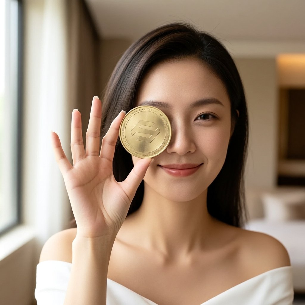 FOLKS (FOLKS) — gold cryptocurrency coin price illustration