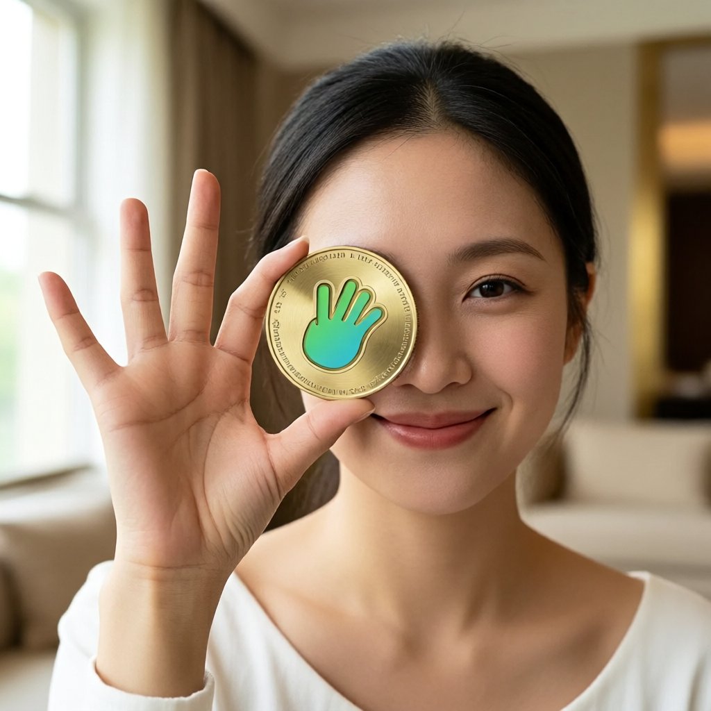 Four (FORM) — gold cryptocurrency coin price illustration