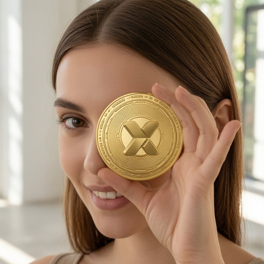 GRX Chain (GRX) — gold cryptocurrency coin price illustration