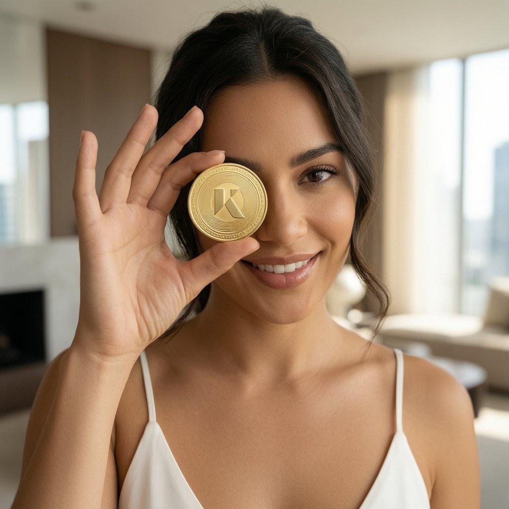 Kinesis Gold (KAU) — ілюстрація золотої крипто-монети та ціни