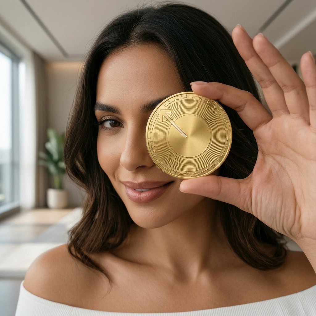 MetaDAO (META) — gold cryptocurrency coin price illustration