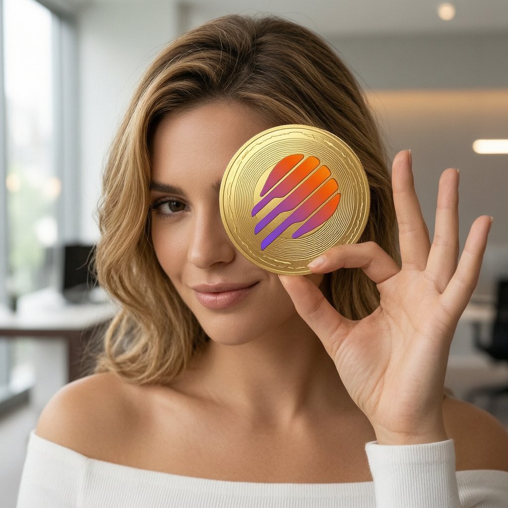 Meteora (MET) — gold cryptocurrency coin price illustration
