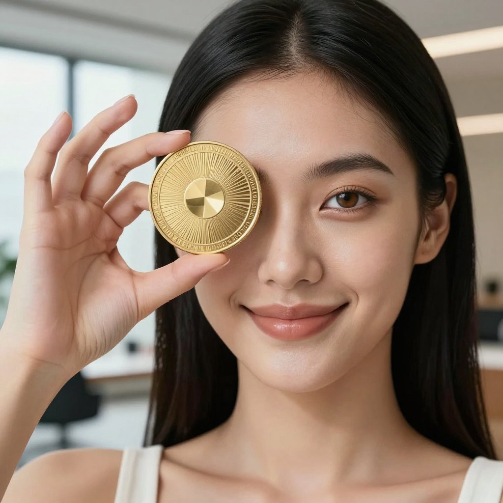 Official Trump (TRUMP) — gold cryptocurrency coin price illustration