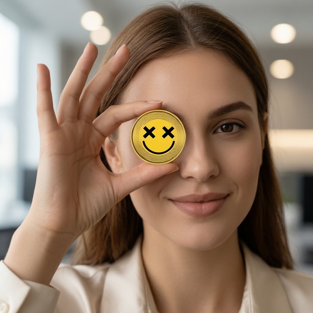 Smilek to the Bank (SMILEK) — ілюстрація золотої крипто-монети та ціни