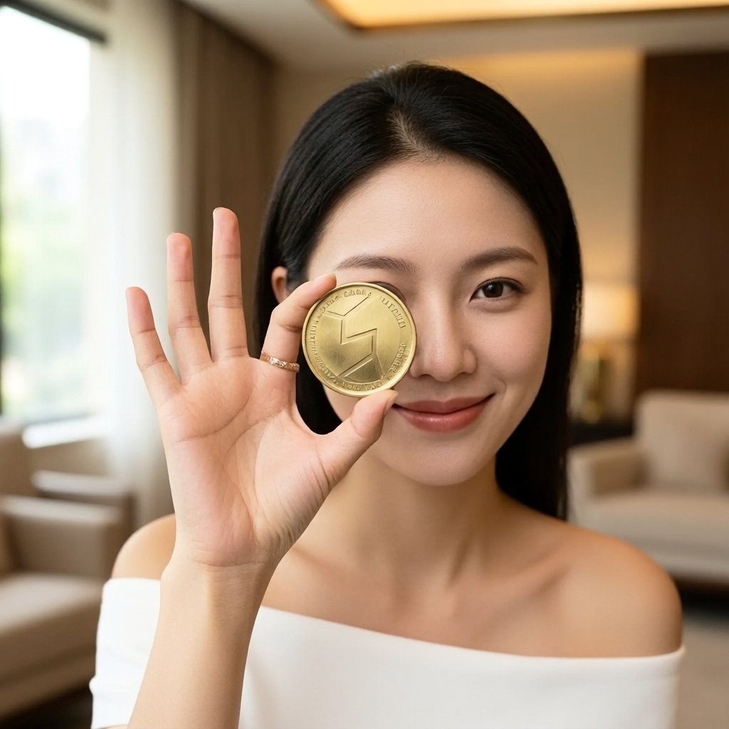 STON (STON) — gold cryptocurrency coin price illustration