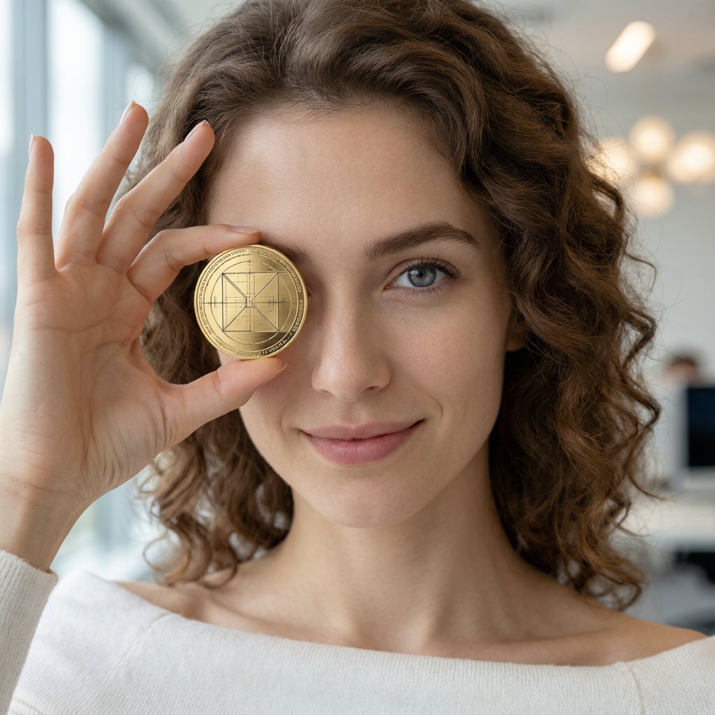 Sui (SUI) — gold cryptocurrency coin price illustration