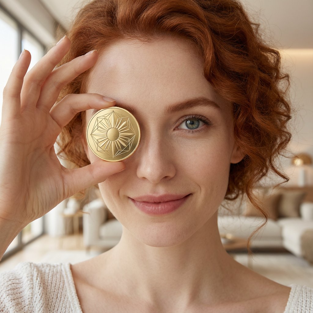 Tether (USDT) — gold cryptocurrency coin price illustration
