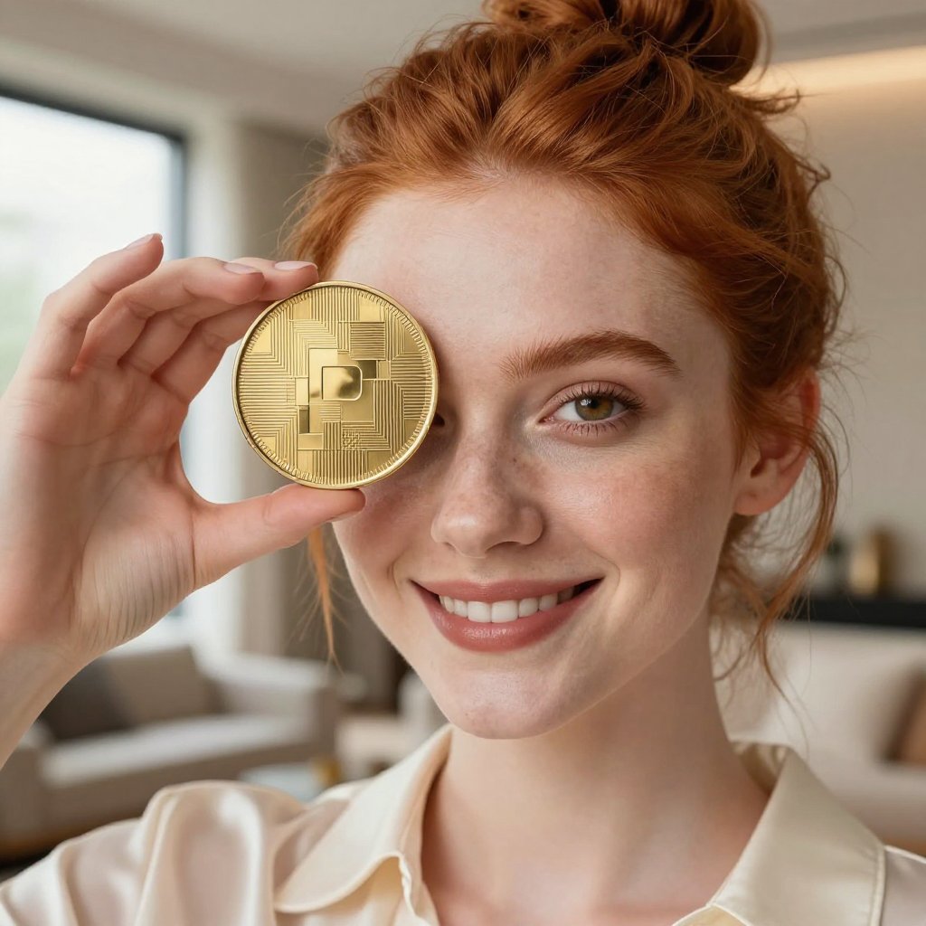 USDtb (USDTB) — gold cryptocurrency coin price illustration