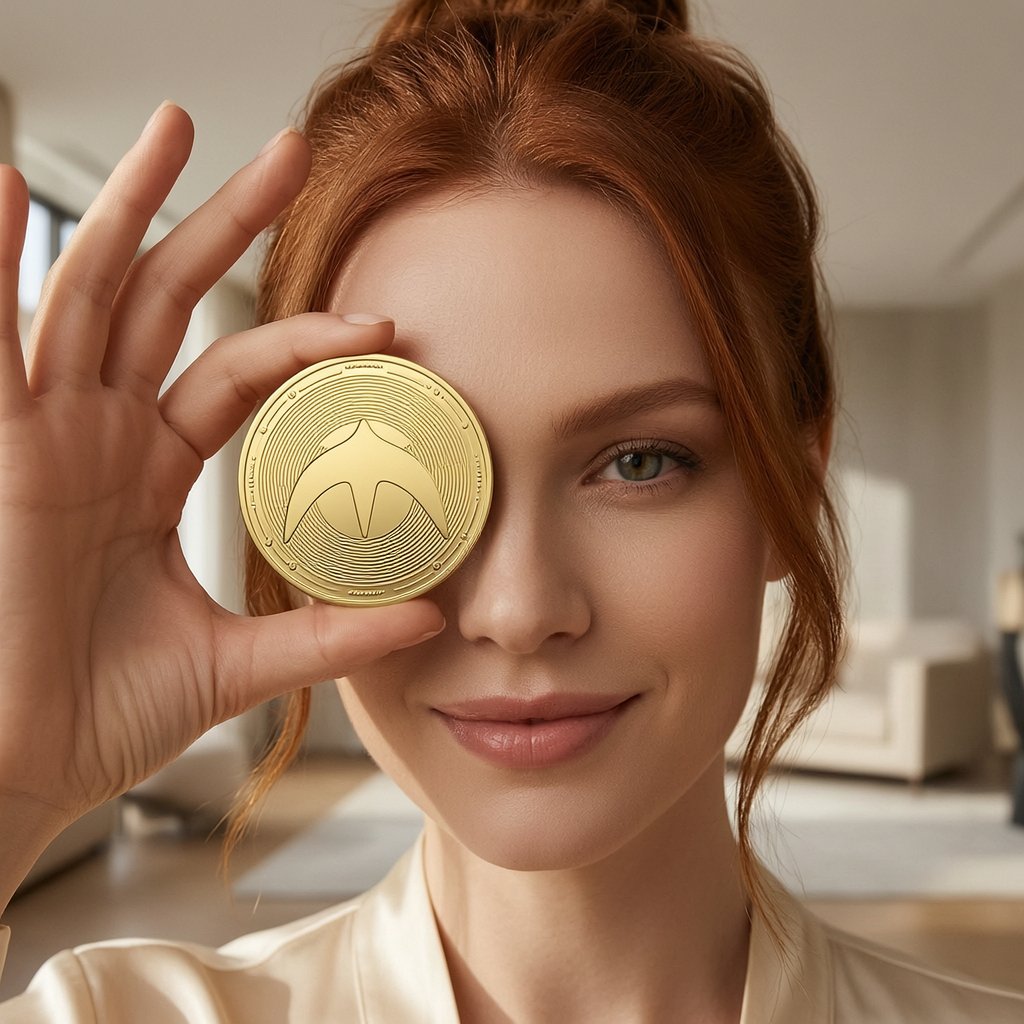 YZY (YZY) — gold cryptocurrency coin price illustration